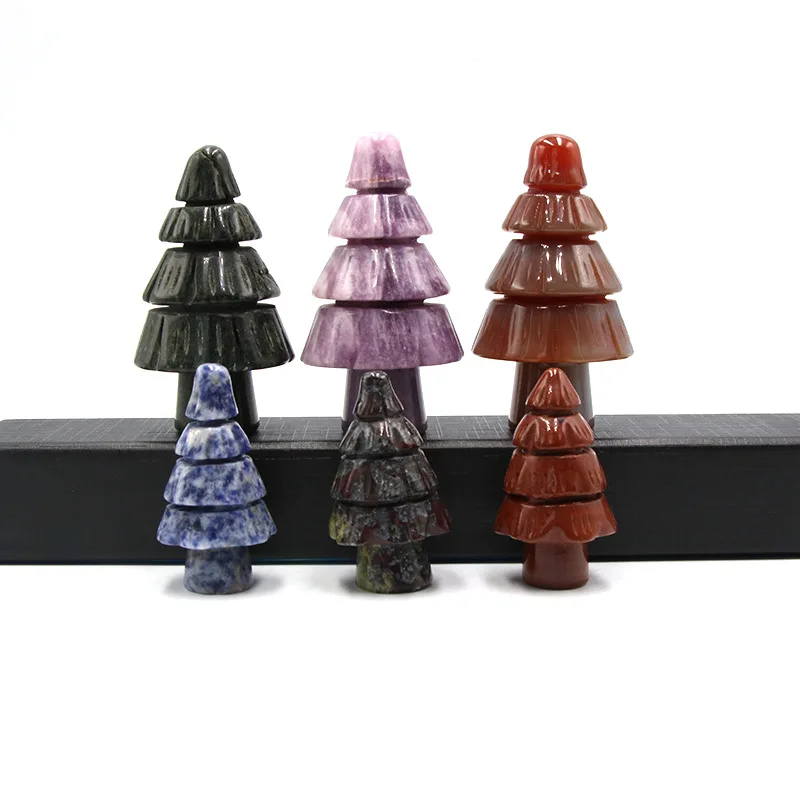 

HLX15 Interior decoration popular stone ornaments Christmas tree craft stone