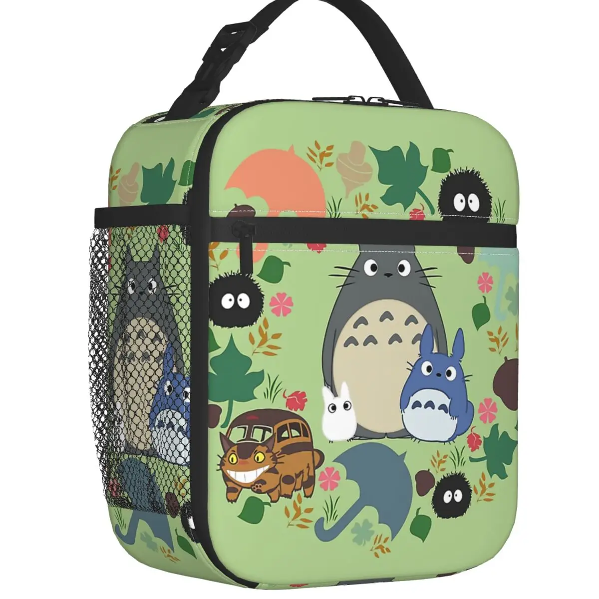 

My Neighbour Totoro Anime Hayao Miyazaki Insulated Lunch Bags for School Office Waterproof Thermal Cooler Lunch Box Women Kids