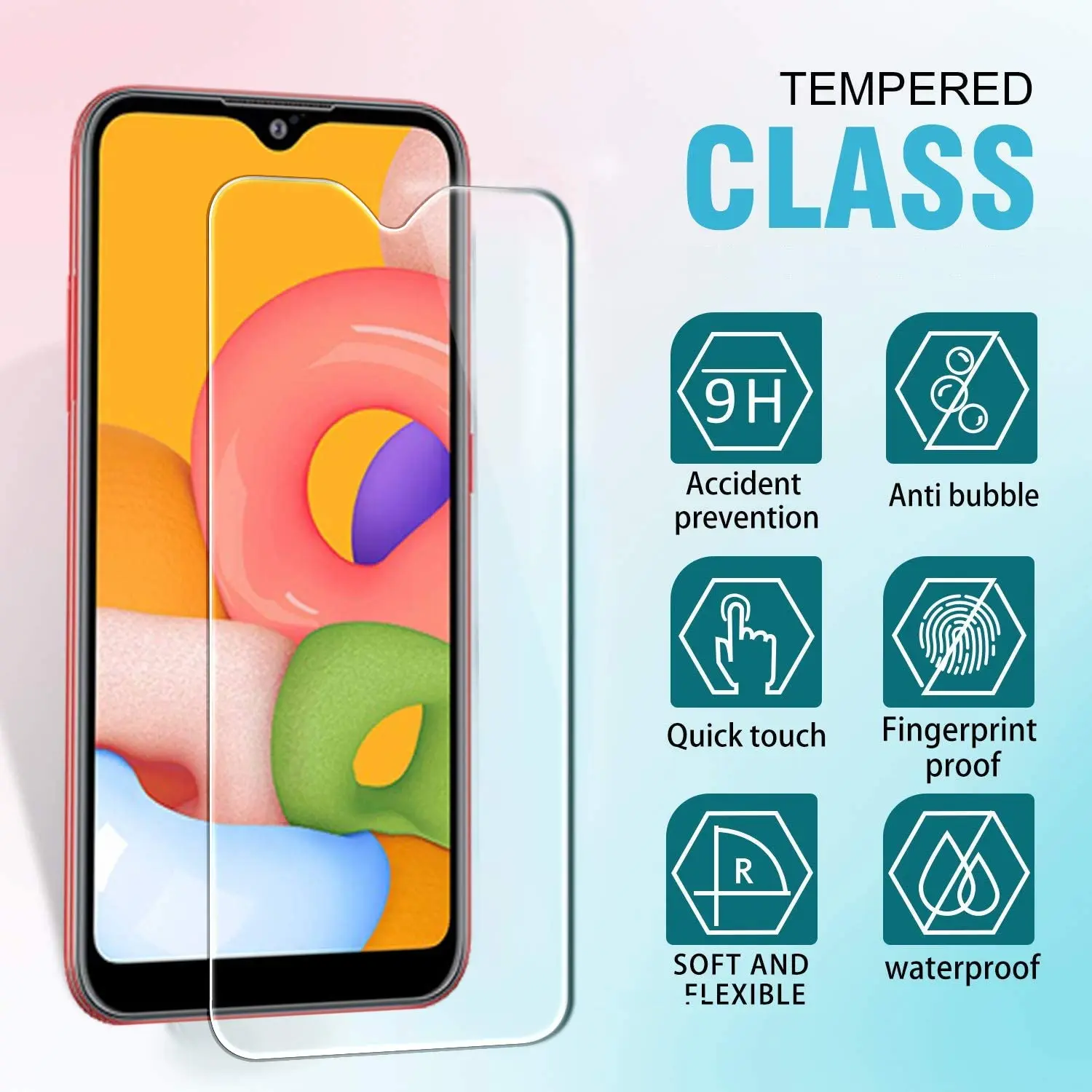 

Защита экрана для Samsung Galaxy A52 A53 A13 A32 A12 A50 A31 A51 A52S A72 A22 A71 A21S A70 A73 M12 M51 M31S, закаленное стекло