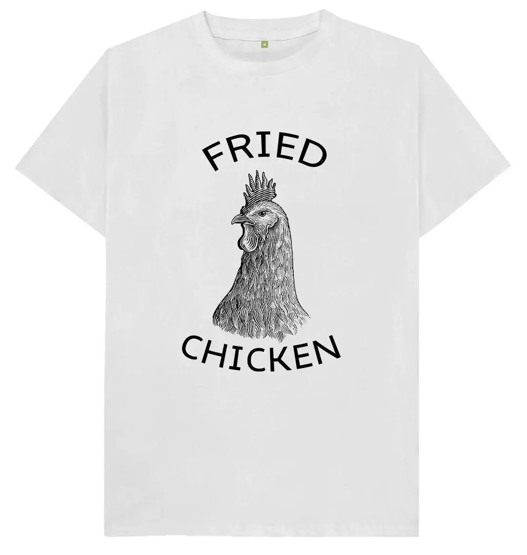 Детская Женская футболка с рисунком жареной курицы