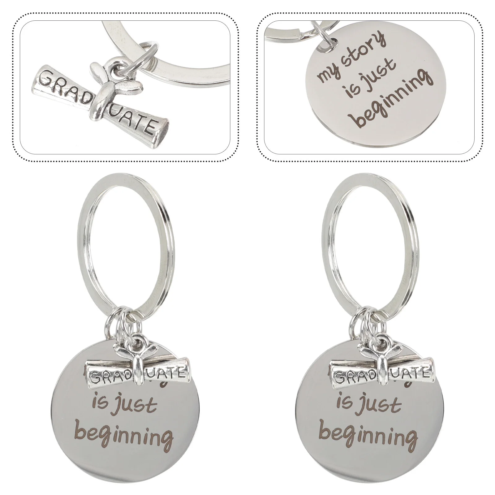 

2023 Graduation Season Key Hanging Ornament Unique Ring Keychain Keychains Gift