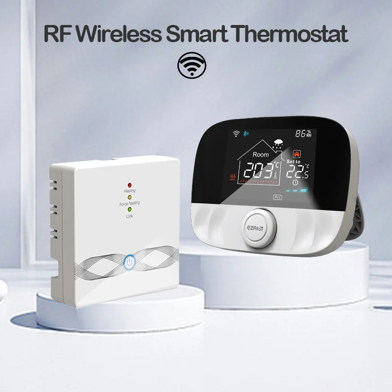 

RF Wireless Thermostat 220V Electric, Water, Gas Boiler Heating WiFi Tuya Digital Floor Temperature Remote Controller Alexa