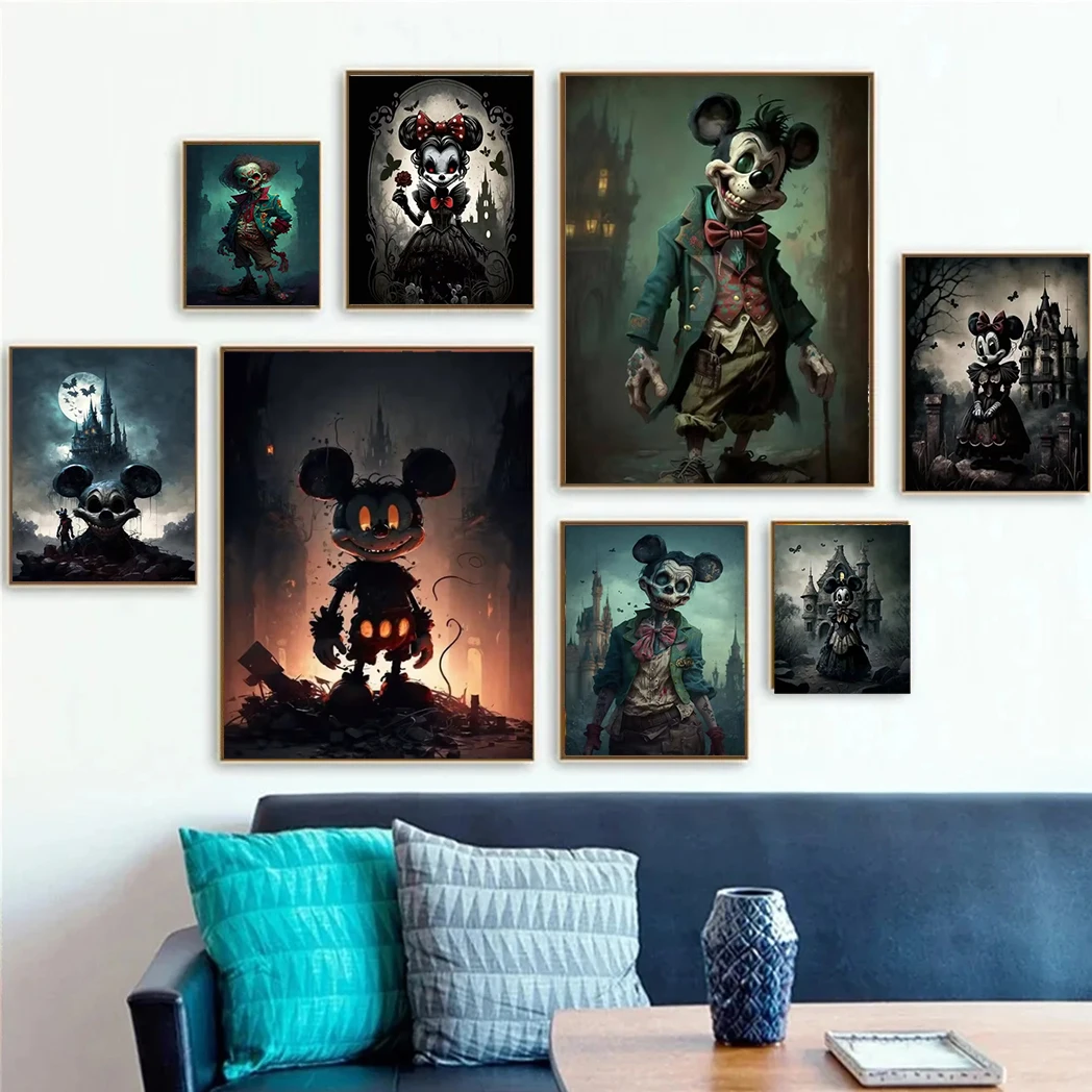 MINISO Готический Микки Маус на холсте