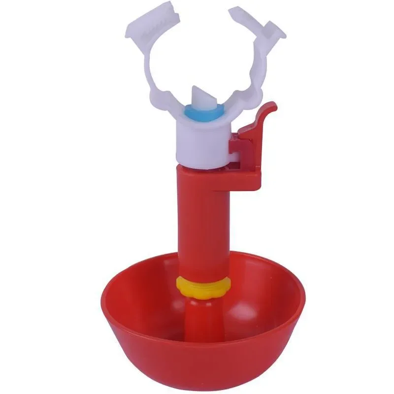 

Chicken Drinker Water Cup Hanging to Auto Water pipe drinking bowl Drinking Water Feeder for Chicks Duck Goose Quail