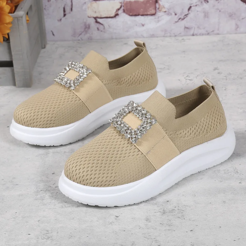 

Женские сетчатые лоферы, повседневные однотонные Кроссовки больших размеров, 2023