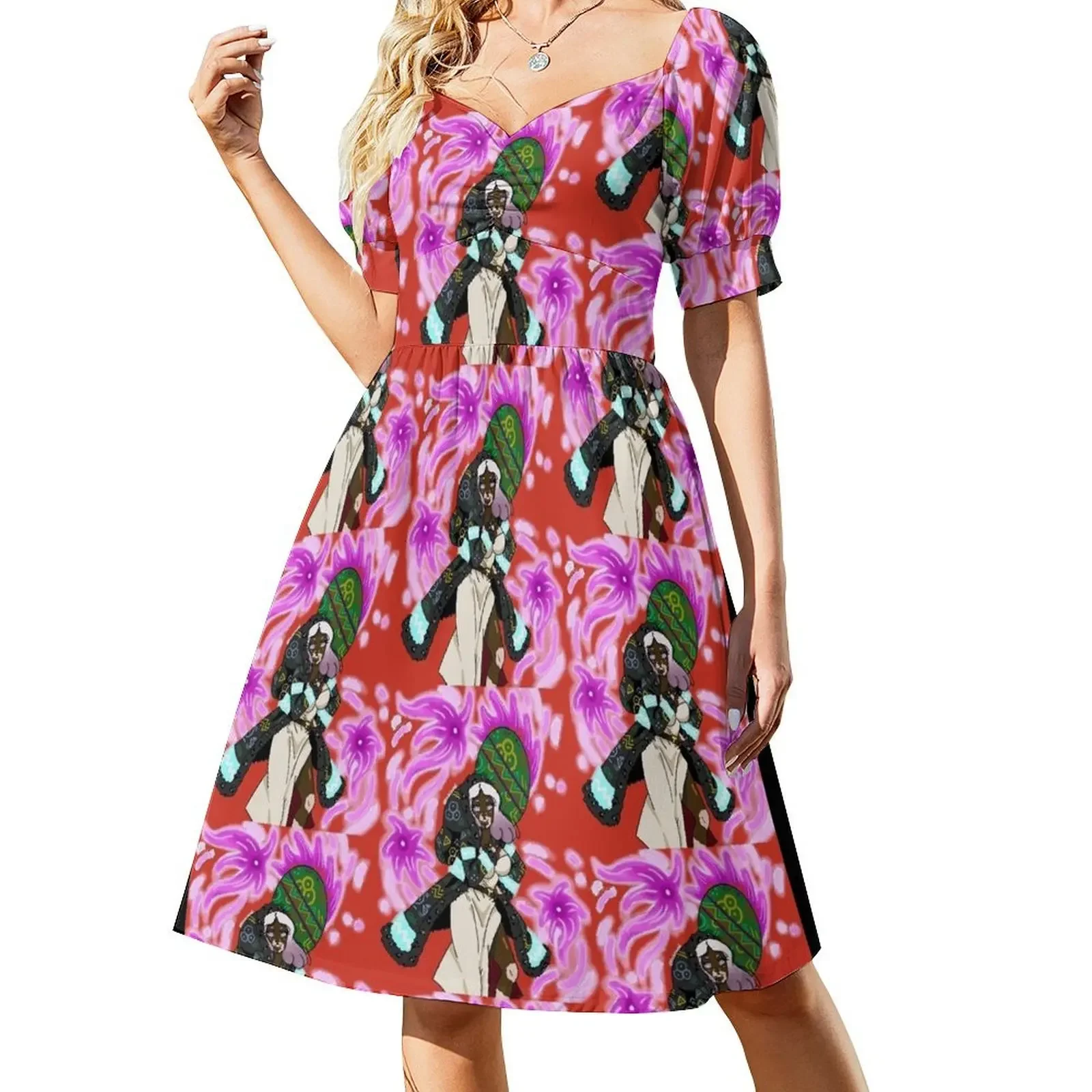 Афро-платье без рукавов Hibana летние платья женские 2025 для особых мероприятий