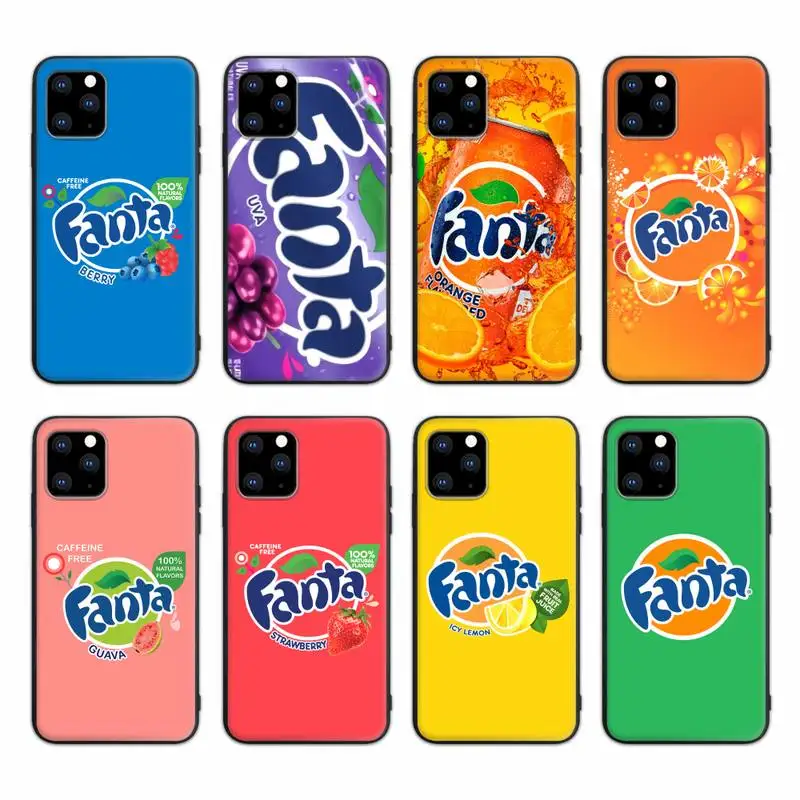 Summer Drink Fanta Phone Case For IPhone 13 12 Mini 11 Pro Max Xs X Xr 6 6s 7 8 Plus Se 2020 Silicone Cover Coque