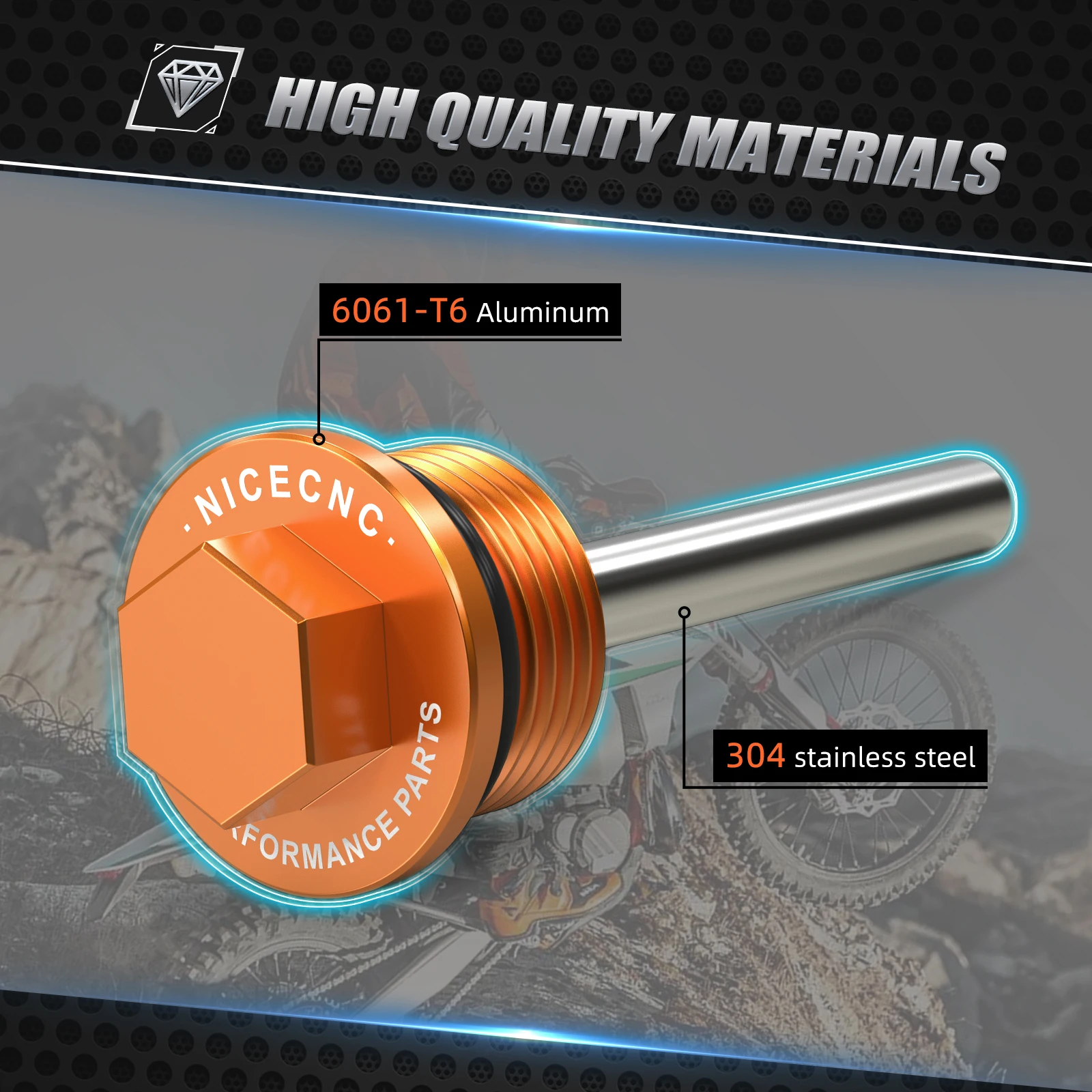 Магнитный левый сливной разъем для масла 08-23 KTM 690 Enduro R SMC SMCR Husqvarna 701 Supermoto 2016-2023