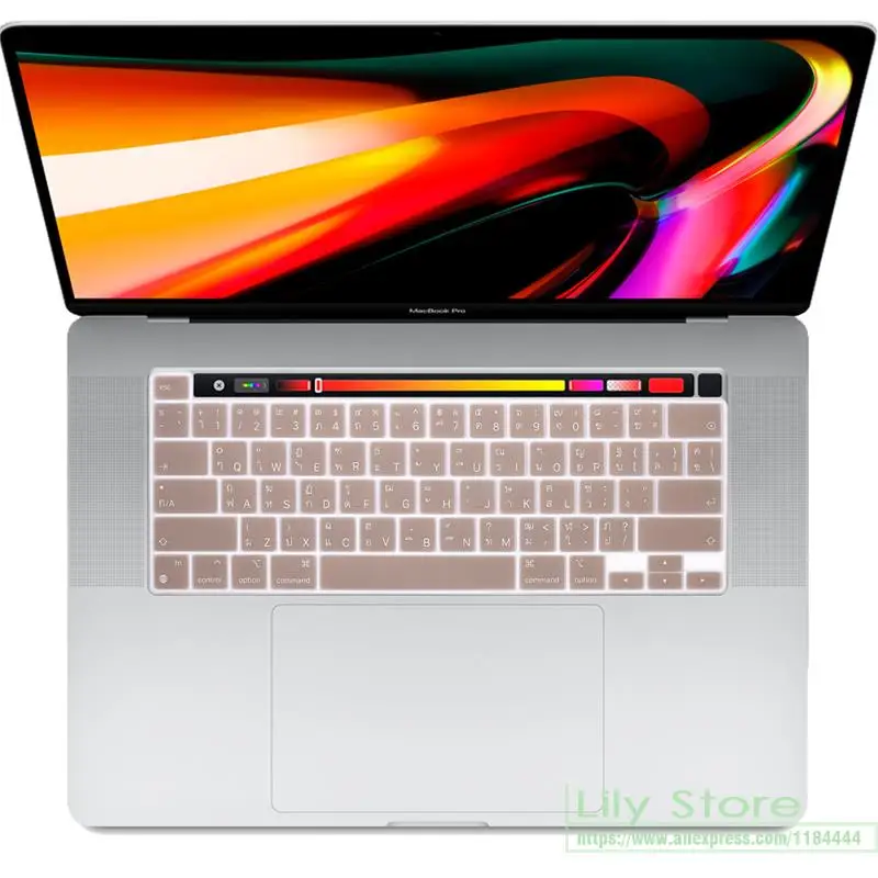 Силиконовый чехол для клавиатуры Macbook Pro 16 2020 модель A2141 M1 A2338 A2251 A2289 защита США |