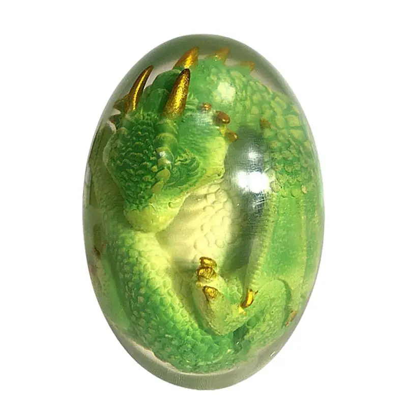 

Дракон яйцо изысканный и уникальный внутренний динозавр из смолы орнамент в виде яиц сувенир динозавр декор комнаты ручной работы