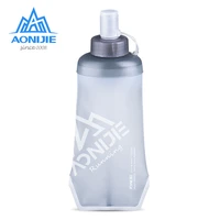 aonijie sports foldable soft flask water bottle traveling running hiking camping kettle water 420ml500ml outdoor soft bottle