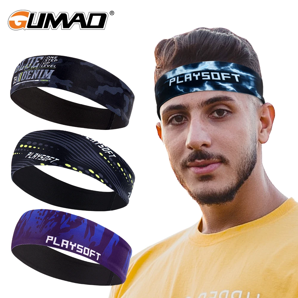 Мужская спортивная повязка на голову для тенниса баскетбола фитнеса йоги