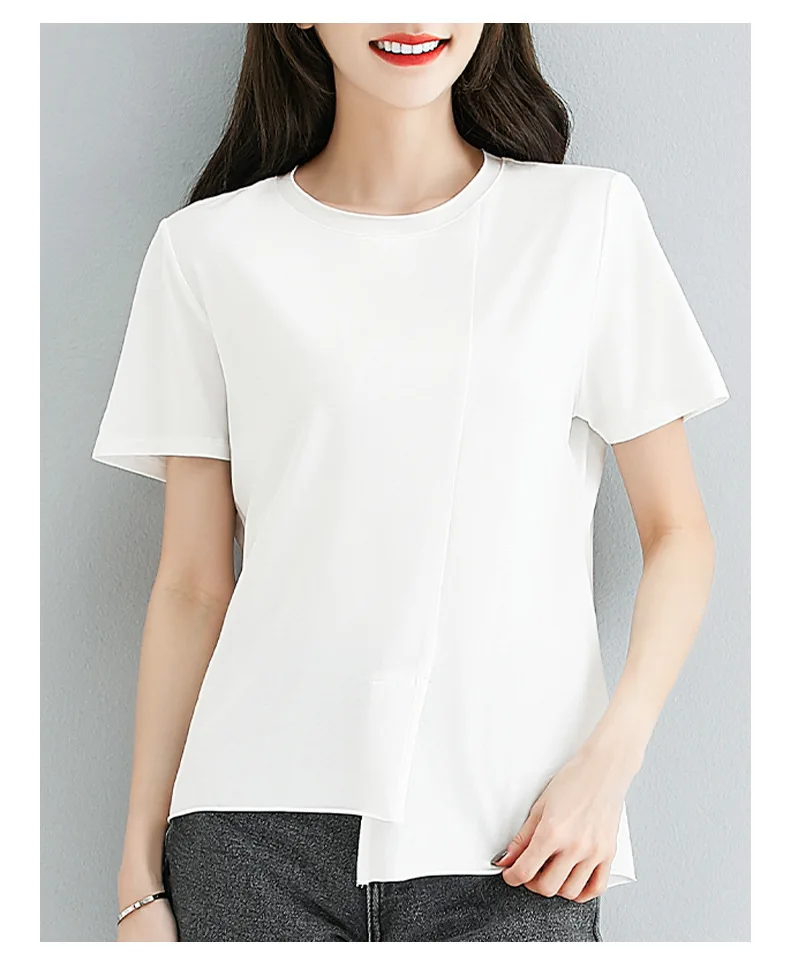 

Летняя повседневная женская футболка с коротким рукавом и круглым вырезом для беременных 2022 черный