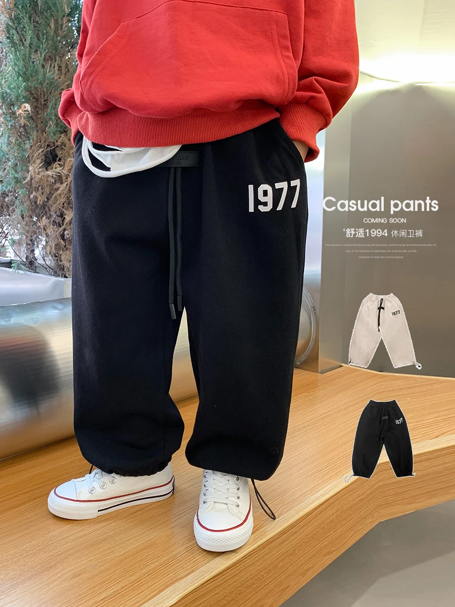 

Ivan Yiwan Children's Clothing 2022 Autumn New Children's Comfortable All-Matching Casual Pants Boys Early Autumn Sports Pants