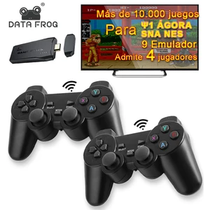 денди игровая приставка DATA FROG Y3 Lite, 10000 игр, 4K, 2,4 ГГц, для PS1SNESSEGA 9 dendy приставка игровая палка 4K
