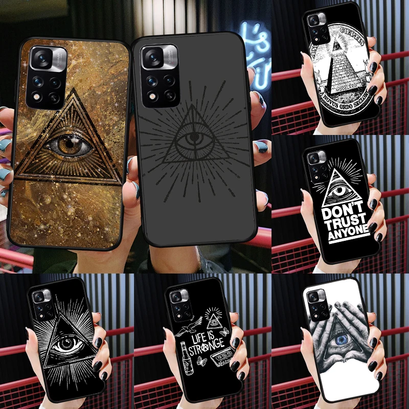 

Illuminati Eye Occult Pyramid Case For Redmi 10 10A 10C 9 9A 9T 9C For Redmi Note 11 Pro 10 Pro 8 9 Pro 10S 11S Cover