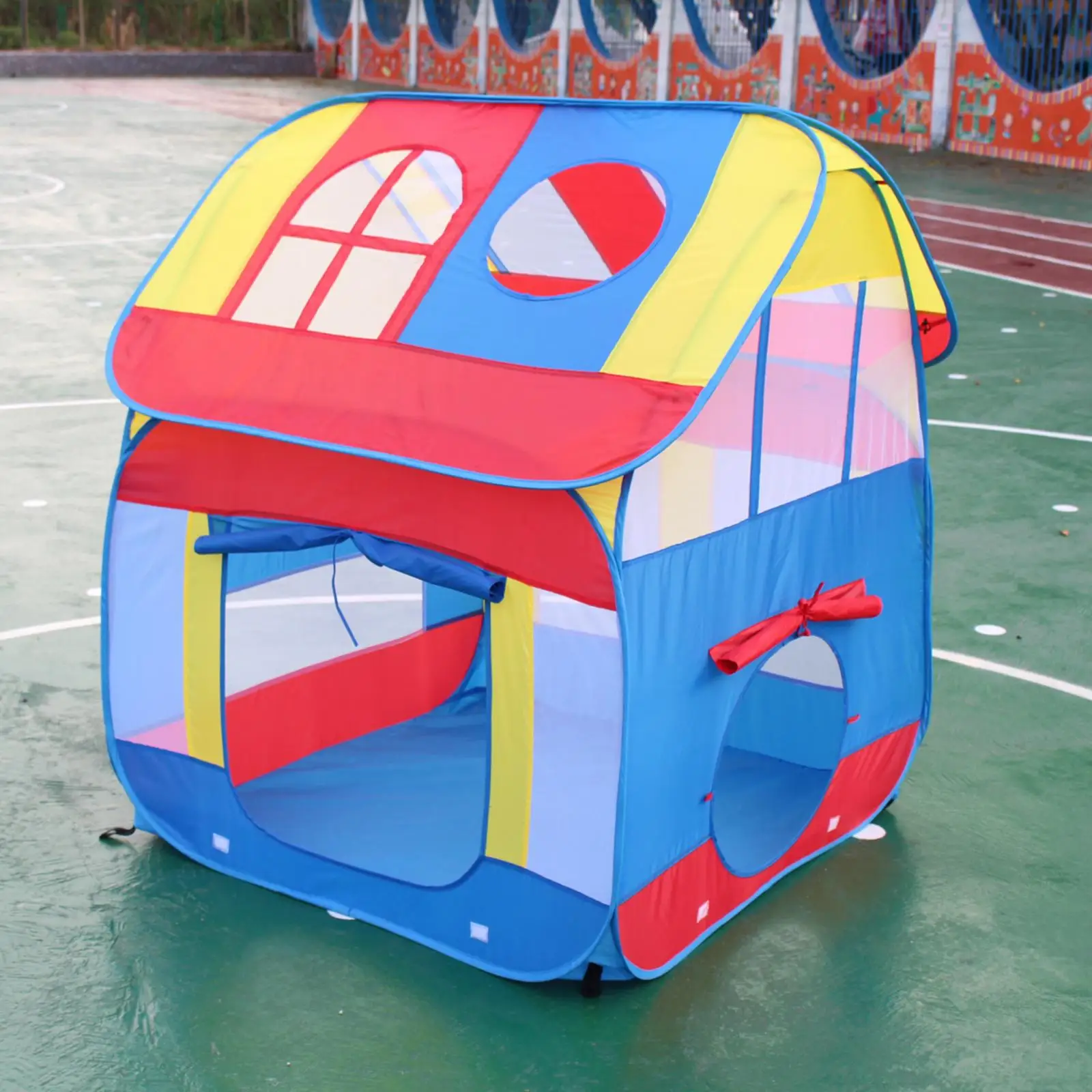 

Folding Kids Play Tent Portable Home Garden Playhouse Toddlers Boys Girls