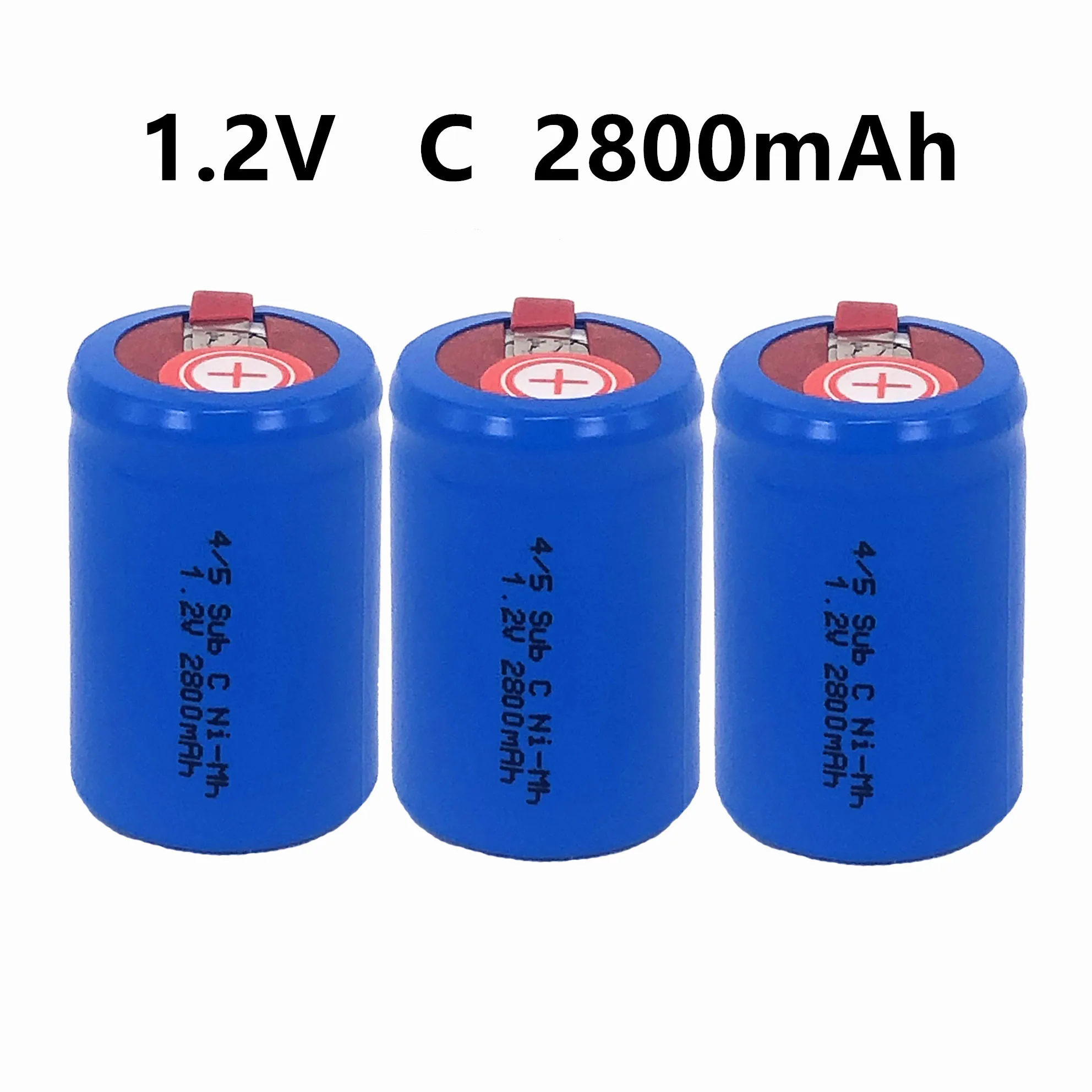 

Original 4/5SC SC Sub C li-ion Li-Po Lithium Battery high-discharge 1.2V 2800mAh Rechargeable Ni-MH Batteries With Welding Tabs