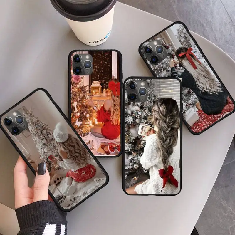 

christmas fashion girl new year gifts best friends Phone Case For iphone 11 13 12 14 x xs xr pro max mini plus boys girls cover