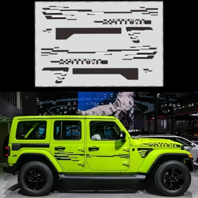 Наклейка для 1/8 1/10 1/12 RC Crawler Car AXIAL SCX10 TRX4/T6 Defender Bronco RC4WD D90 MK07 Tank 300