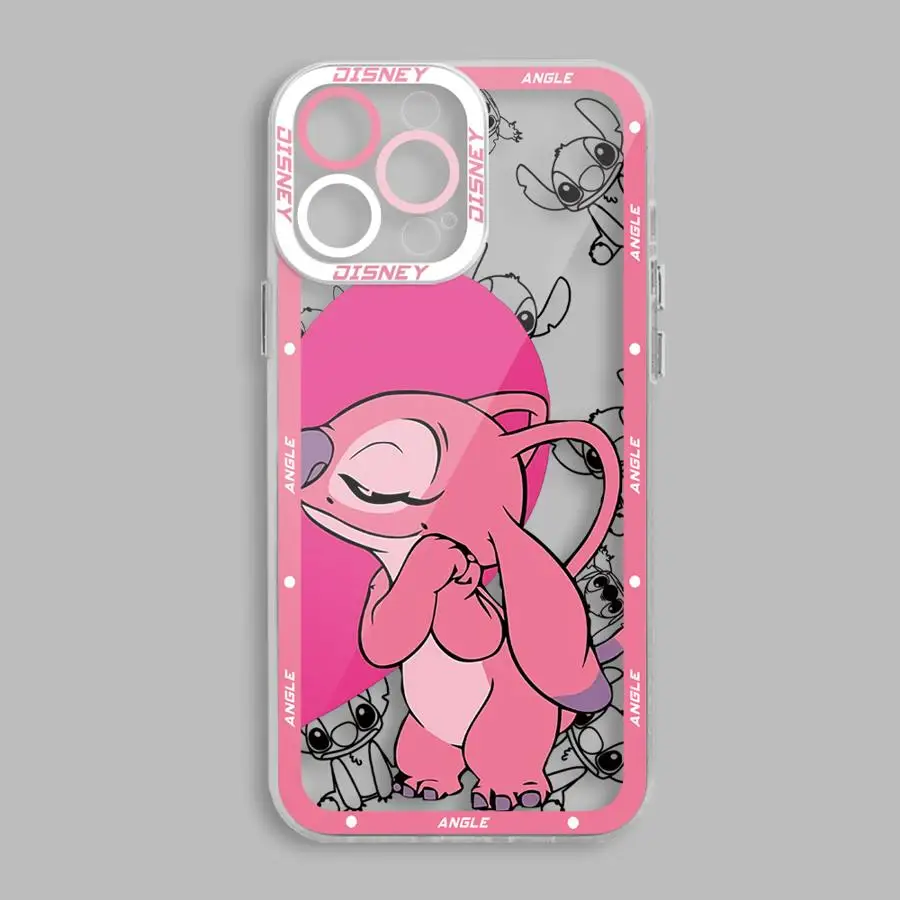 Disney Angel Stitch Lilo Phone Case for Motolora G73 G22 G72 G71 G32 G52 2022 Edge 40 5G Bumper Transparent Soft Cover