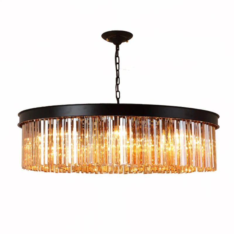 

Modern LED Crystal Chandelier American Living Dining Room Villa Hanging Light Bedroom Ceiling Chandeliers Lamp Home Decor Lustre