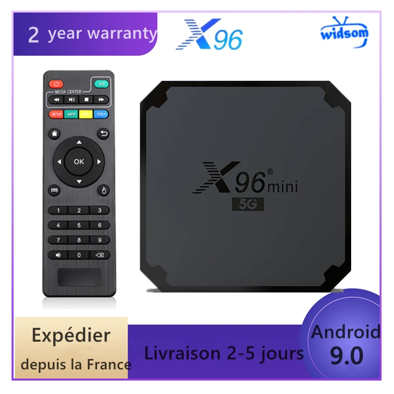 

X96 mini 5G Android 9.0 Tv Box 1GB 8GB 2GB 16GB for Smart Tv Media Player X96 Set Top Box Ship From France