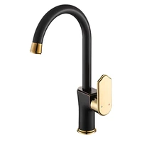 single lever hot cold water deck mounted kitchen brass sink faucets mixer tap faucet