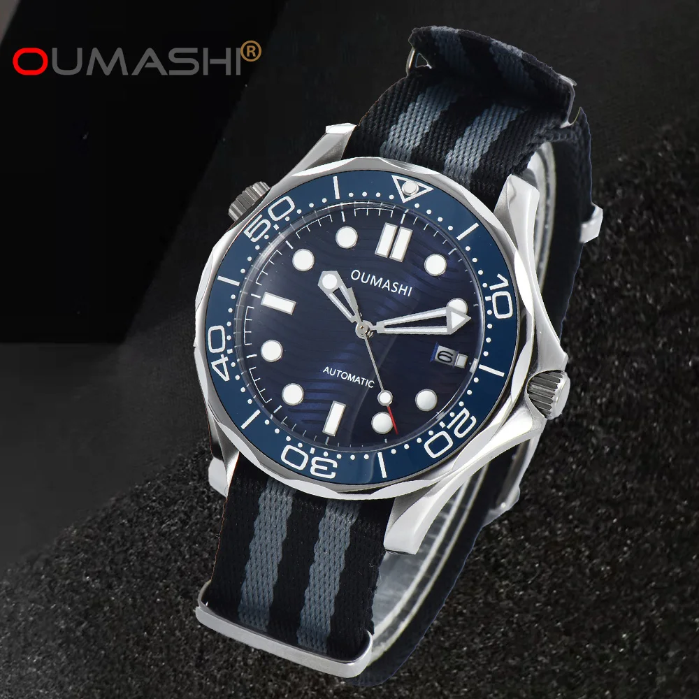 

New luxury OUMASHI 41mm automatic watch men's mechanical watch stainless steel super luminous miyota movement l