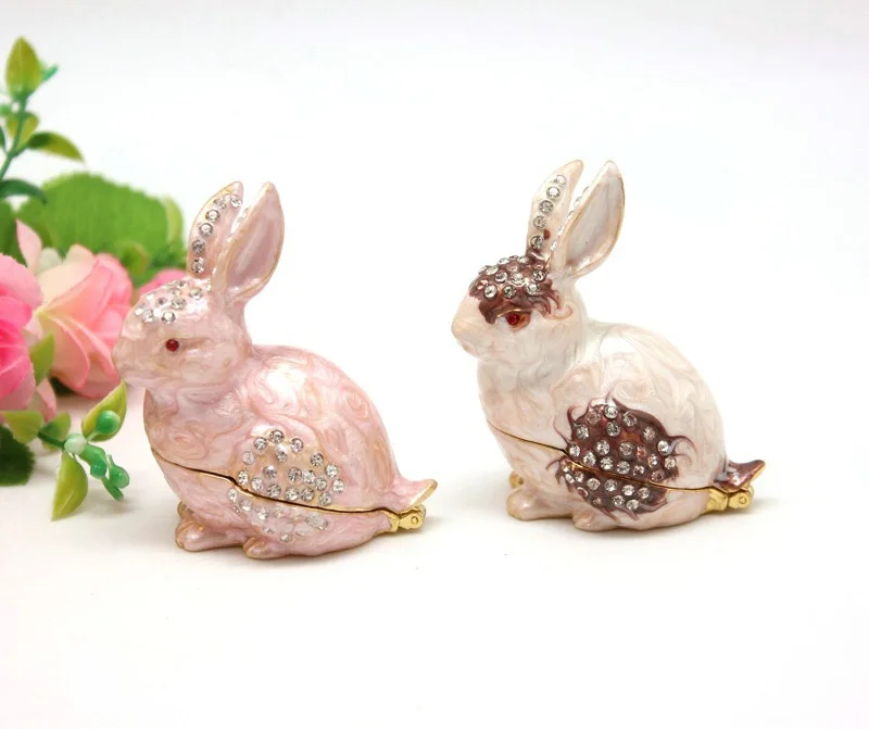 Cute Animal Rabbit Trinket Display Gift