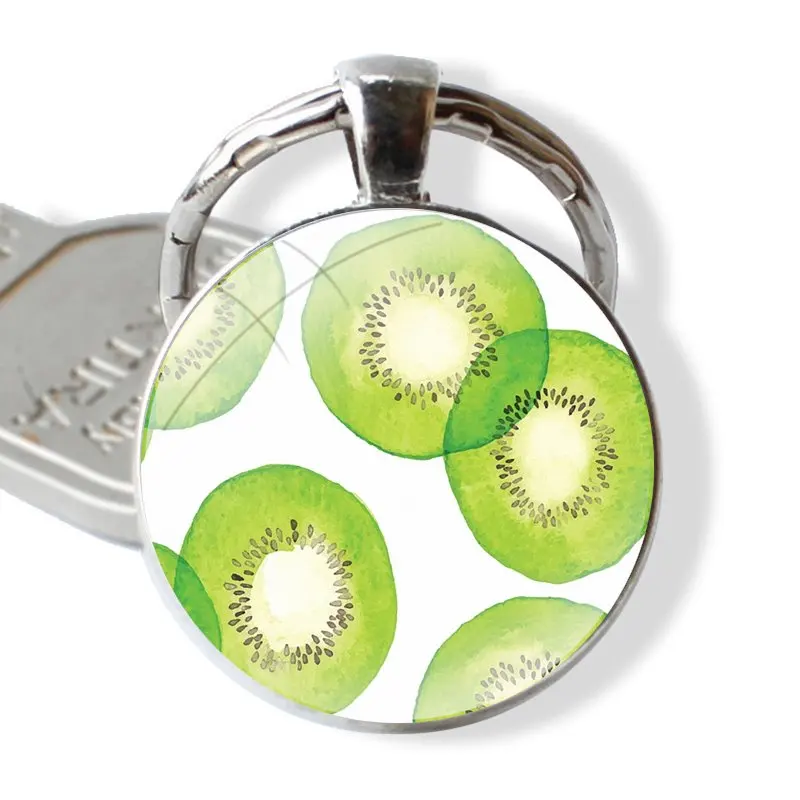 Брелок для ключей брелок подвеска киви Летние фрукты зеленый