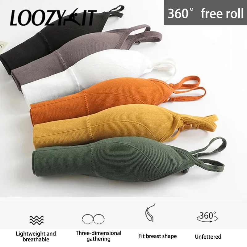 Бюстгальтер Loozykit женский с красивой спинкой бесшовный спортивный бюстгальтер