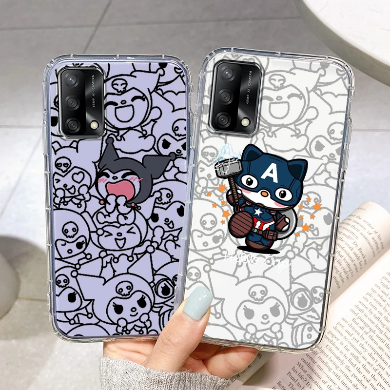 

Sanrio Cinnamoroll Cartoon Phone Case For OPPO Reno 9 8 7 6 5 4 2 Z Lite Pro SE 5G Silicone TPU Funda Capa Transparent Cover
