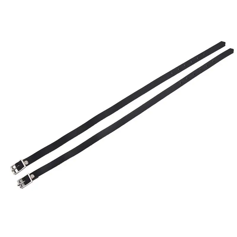 

Black Horse PU Leather Spur Straps Belt With Buckle