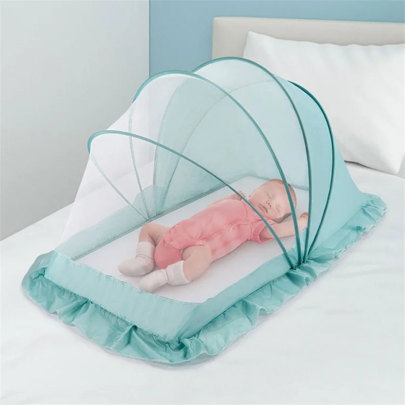 

Macaron Portable Folding Baby Bedding Crib Netting Summer Children'S Mosquito Net Cradle Bed Crib Sleeping Mosquito Net