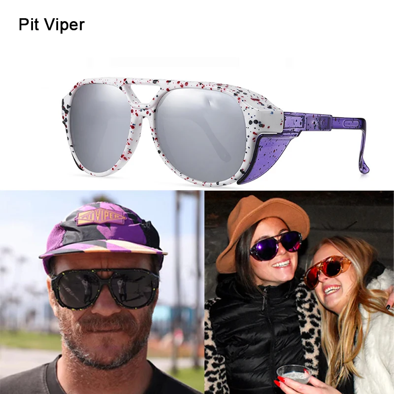 Pit Viper Polarized Punk Style Sunglasses Sports Windproof Shades Gafas de sol Safety Sun Glasses Dropshipping Cool Travelling