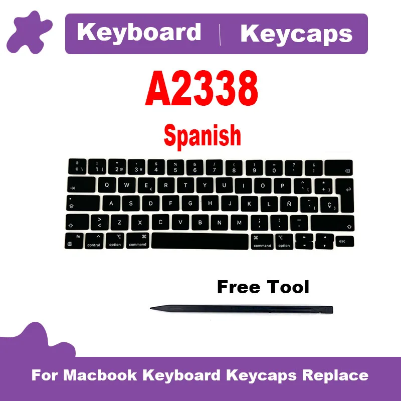 Новая клавиатура для ноутбука A2338 Macbook Pro Retina 13 дюймов M1 M2 в Великобритании и
