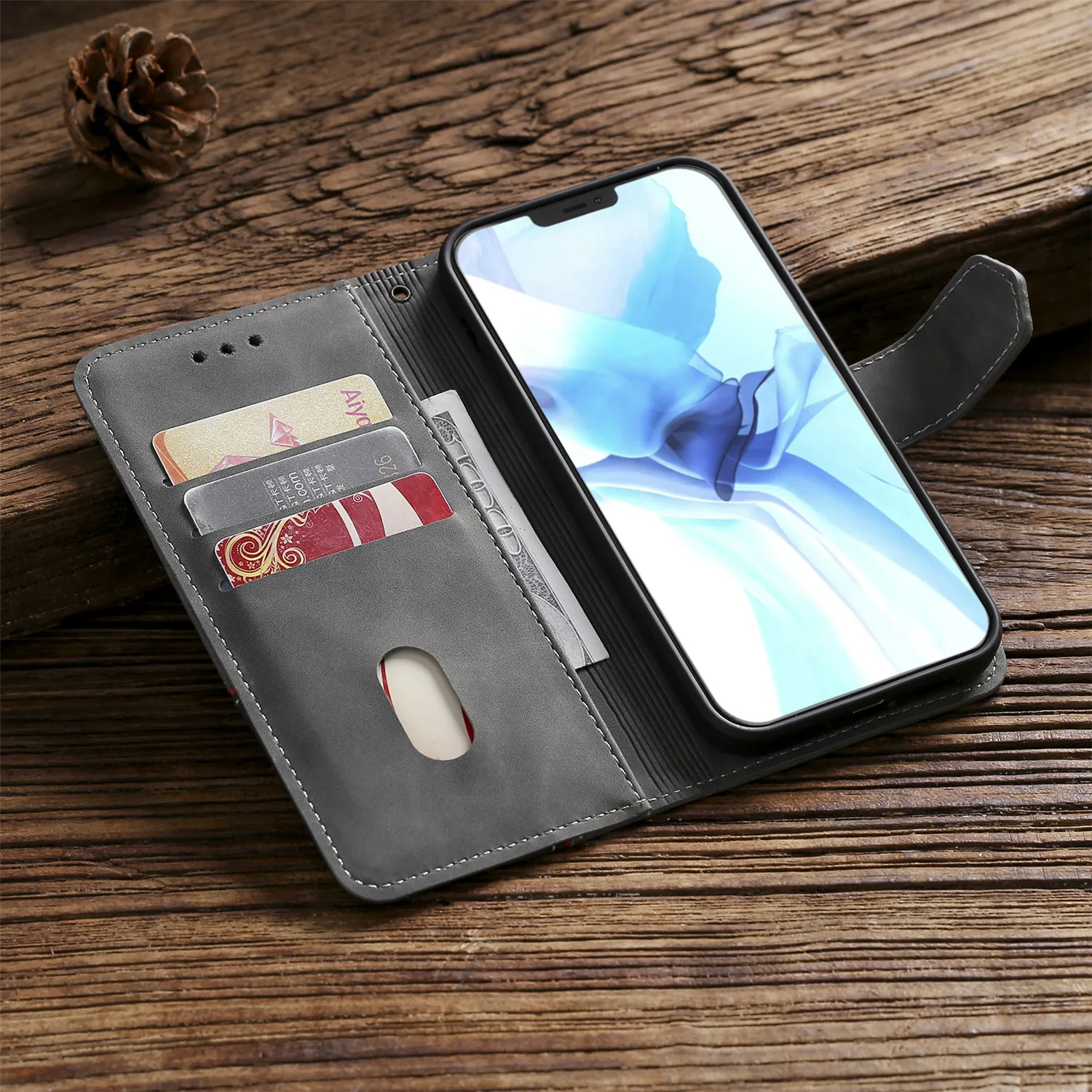 Flip Phone Case For iPhone 14 11 12 Pro Max 13 Mini XR X XS 7 8 Plus 6 6S Plus SE 2020 Leather Holder Wallet Satnd Cover Coque
