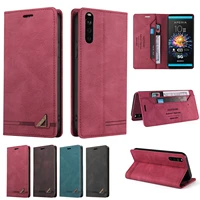 cute wallet anti theft brush phone bags for sony xperia 10 1 5 iii 20 8 lite xz4 xz3 xz1 ace flip leather shockproof stand cover