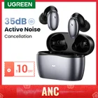 Промокод:  OWHP450  ( 450 скидка ) Беспроводные наушники Ugreen HiTune X6, Bluetooth-наушники, TWS-вкладыши, ANC, 35 дБ, гибридные, активное шумоподавление, 50 мс