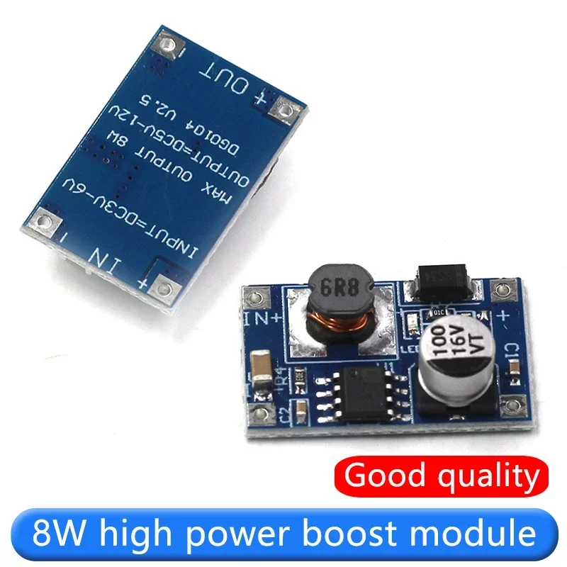 Модуль повышения мощности 8 Вт вход от 3 В до 6 12 7 литиевая батарея внешний