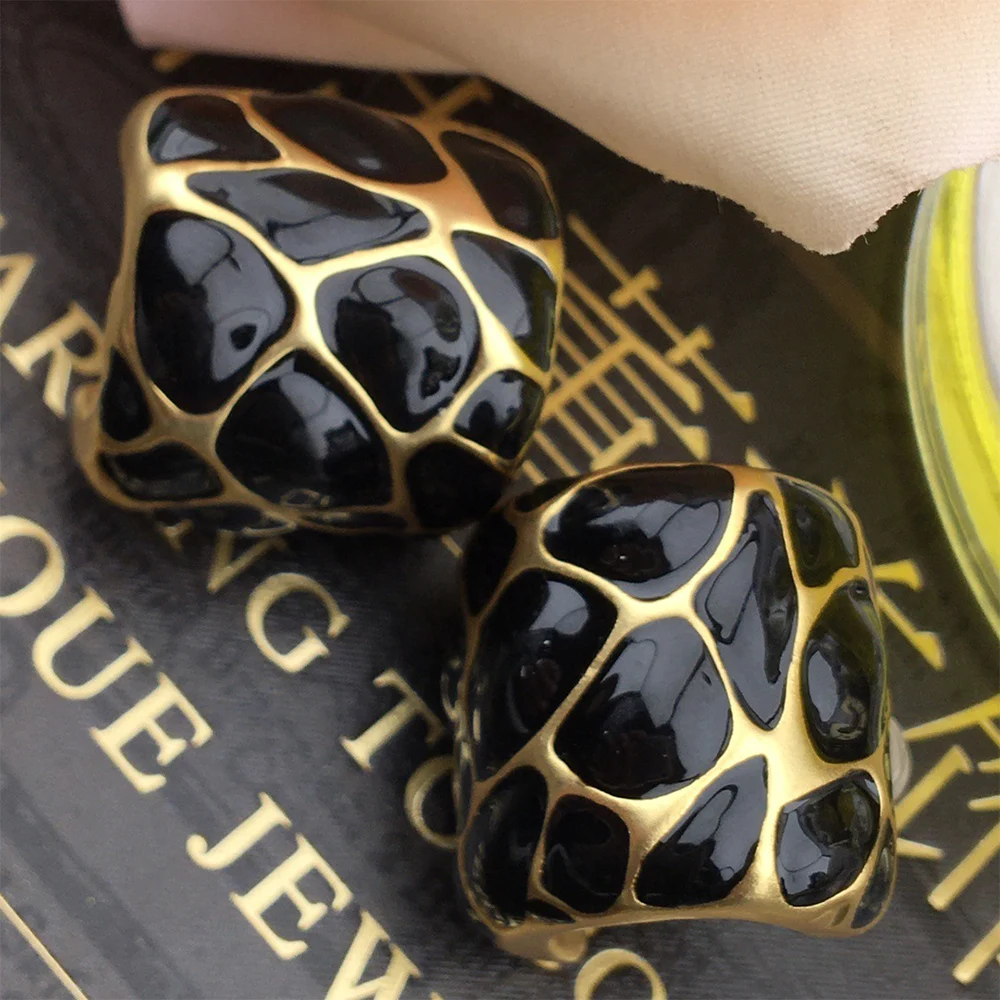 

Винтажные темпераментные эмалевые универсальные серьги ручной работы для женщин и девочек ювелирные изделия аксессуары