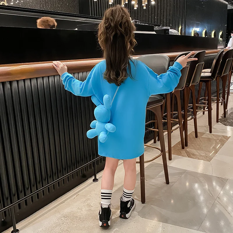 Толстовки для девочек свитшоты куртка 2022 с кроликом весна-осень утепленное