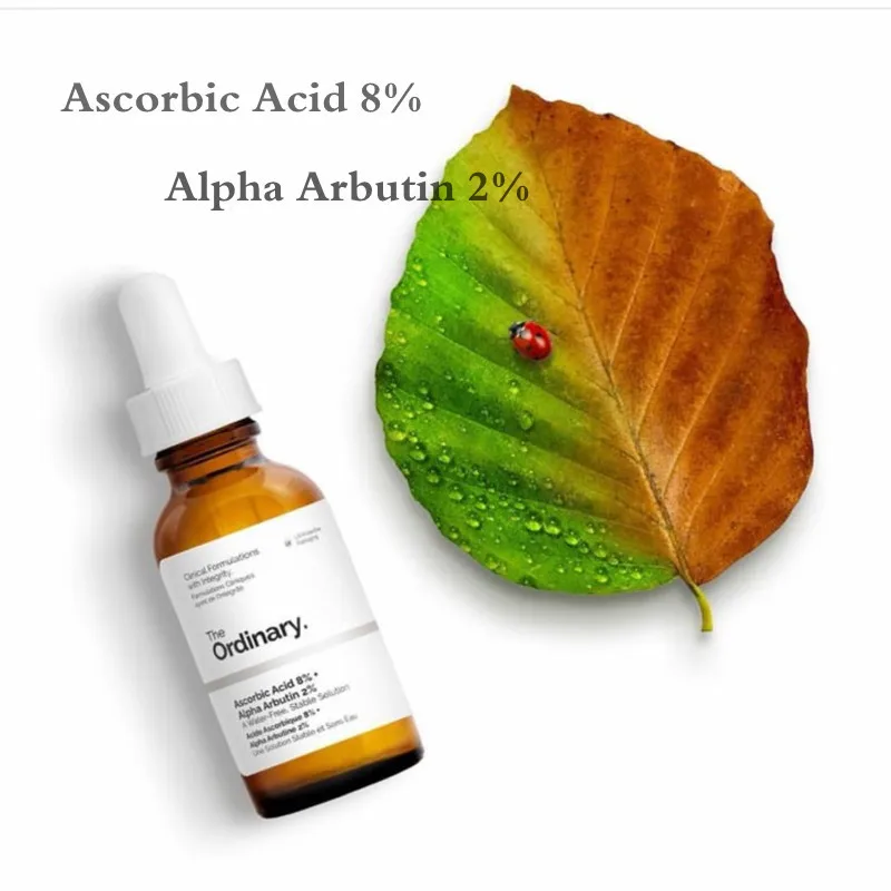 

Ordinary Ascorbic Acid 8% Alpha Arbutin 2% Serum Improve Brighten Skin Anti-oxidation Reduce Dark Spots Moisturizing Firming