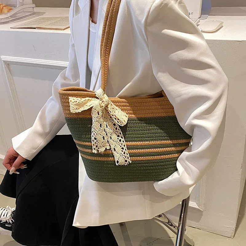 Мобильный телефон ежедневное словосочетание модная тканая пляжная сумка ручной