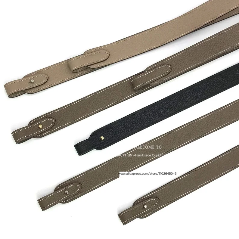 30mm Togo Leather Shoulder Strap For Bag Replaceable shoulderstrap removable bag strap