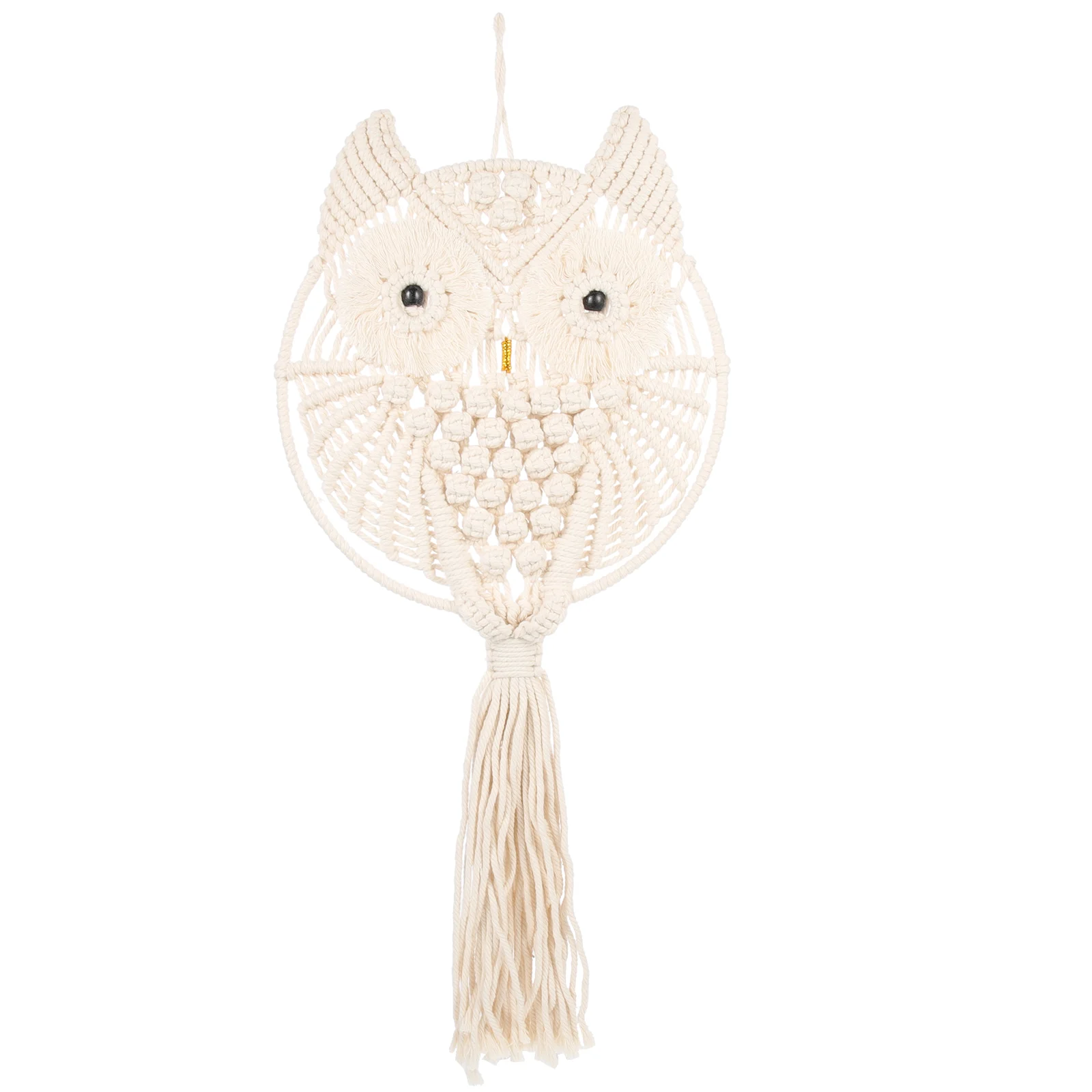 

Tapestry Wall Woven Hanging Macrame Owl Decor Tassel Hand Bohemian Home Cotton Pendant Pendants Housewarming Gift