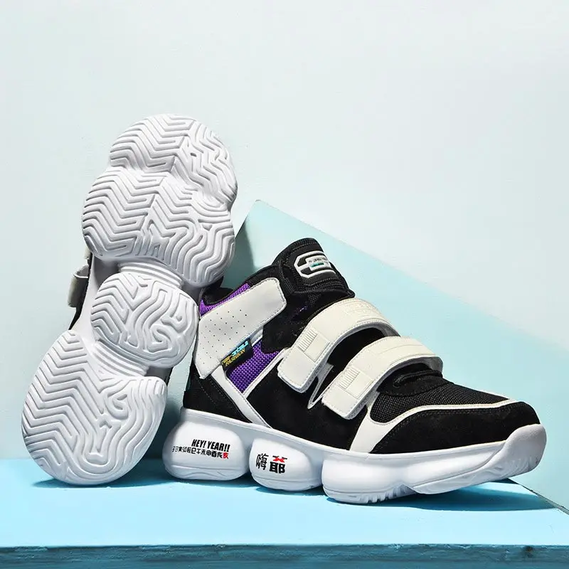 

Летние высокие резиновые износостойкие мужские кроссовки, мужская спортивная обувь для бега, мужская спортивная обувь, Мужская Черная Спор...