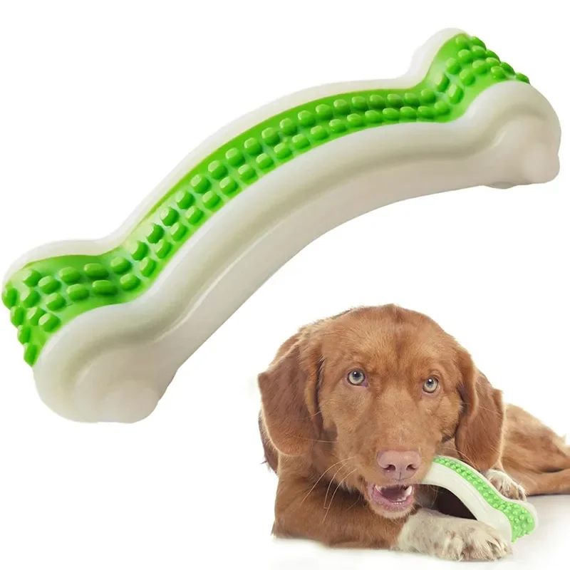 

2023NEW Nontoxic Dog Chew Toys For Small Large Dogs Durable Dog Bone Toy Cowhide Taste Bite Resistant Safe Dental Care Dog Acces