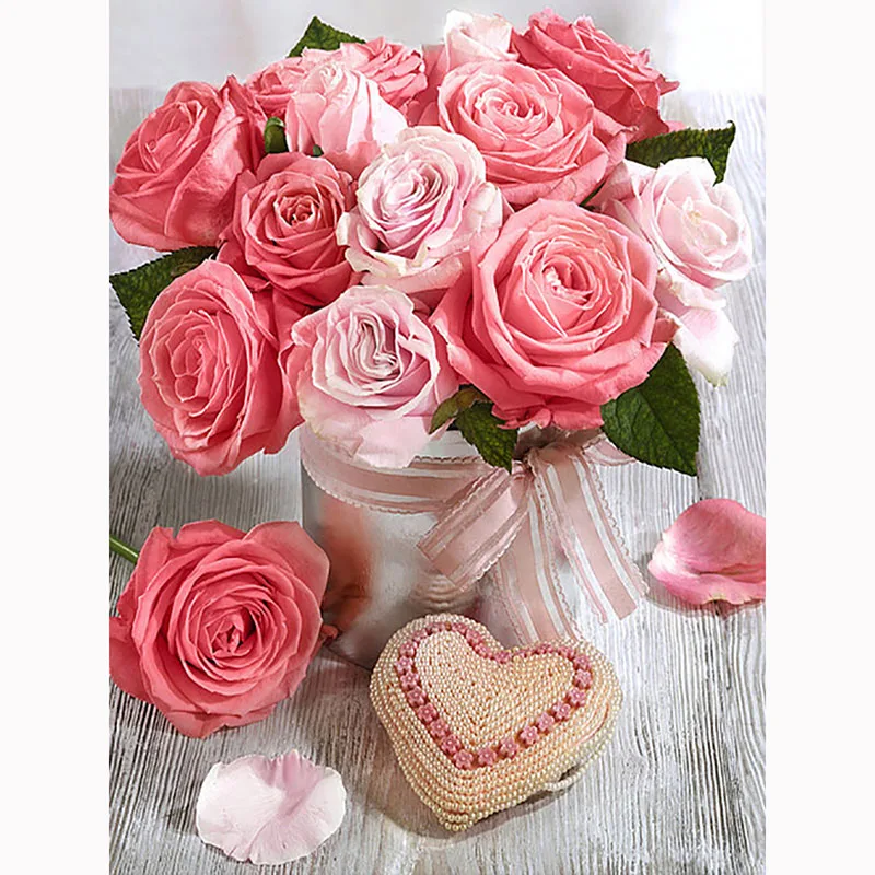 

5D Diamond Cross Embroidery Painting Diamond Mosaic Home Decoration Gift Diy Diamond Painting Flower Embroidery Set Landscape